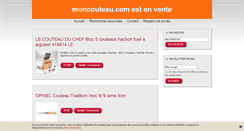 Desktop Screenshot of moncouteau.com